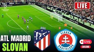 LIVE : Atletico Madrid vs Slovan Bratislava | Champions League I eFootball Pes 21 Simulation