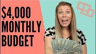 HOW TO BUDGET FOR A $4,000 MONTHLY INCOME