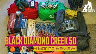 Black Diamond Creek 50, The Ultimate Climbing / Cragging Pack? A Boring Review on a wet day!