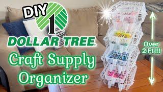 *OVER 2 FT TALL* Craft Supply Organizer!!! | NEW FIND | Dollar Tree DIY!!!