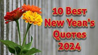 10 Best New Year's Quotes 2024 || new year quotes || best wishes new year || Quotes for new year ||