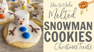 How to make Melted Snowman Cookies! Recipe #Shorts