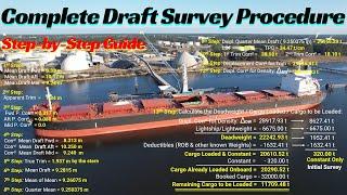 Complete Draft Survey Procedure: Step-by-Step Guide for Cargo Calculations