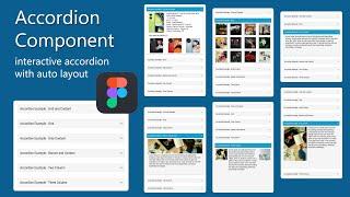 Interactive Accordion with Auto Layout in figma