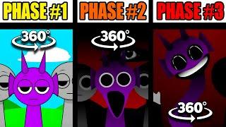 Phase 1 VS Phase 2 VS Phase 3 in Incredibox Sprunki! VR 360°