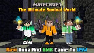 Ravi Anna And GMK Came To The Ultimate Survival World | Minecraft In Telugu | RajuGaming