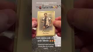 Futera Unique World Football 24 ct Gold Frame Box hit! live break on Voggt