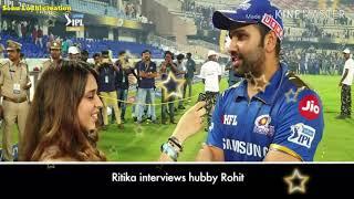 Rohit Sharma and Ritika has interview mastii after won the IPL title..।। create Sonu Lodhi।