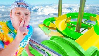 I Spent 24 Hours TRAPPED In a WATERPARK!