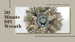 Make This Wreath In 30 Minutes or Less!  How to Make a Deco Mesh Wreath, DIY Wreath Tutorial