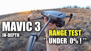 DJI Mavic 3 RANGE TEST to BELOW 0% - How Far Will it Go?  This is Unbelievable!!