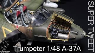 Trumpeter 1/48 A-37A Dragonfly | Full Build Video