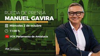  Directo | Rueda de prensa de Manuel Gavira