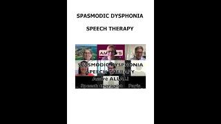 SPASMODIC DYSPHONIA  Speech therapy André  ALLALI  Web  AMADYS   Dys spasmodique et confinement 2020