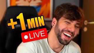 Se eu rir = Aumenta +1 minuto da live