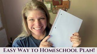 Homeschool Planning Inspiration | Simple ways to plan your homeschool year!