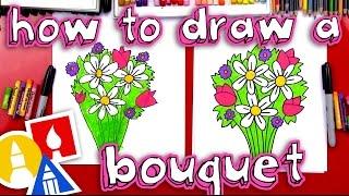 How To Draw A Flower Bouquet