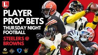 NFL Player Prop Picks Week 12 Thursday Night Football: Steelers @ Browns | TNF Week 12 Best Bets