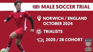 Norwich Male Soccer Trial - October 2024 - U S Sports Scholarships