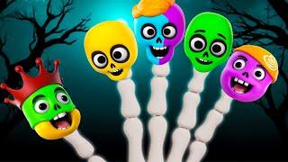 Halloween Finger family | Learn Colors With Skeleton Bulbs + more Kids Songs And Nursery Rhymes