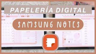 SUB) Samsung Notes Tutorial: Digital Notebooks, Digital Planner and Stickers