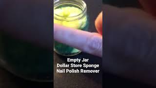 DIY Nail Polish Remover Jar for Under $5  #diy #hacks #lifehack #youtubeshorts