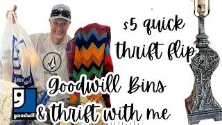 Goodwill Bins Thrifting Profit - Home Decor Make Over for reselling - thrift with me