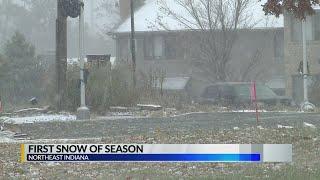 First snow comes to Fort Wayne