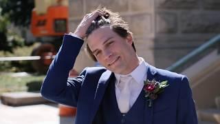 Bride fell in love with groom's PERFECT hair at Purdue University (Indianapolis Artsgarden Wedding)