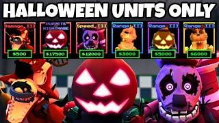 NEW HALLOWEEN UNITS VS HALLOWEEN ENDLESS MODE in Roblox Five Nights TD (FNTD)