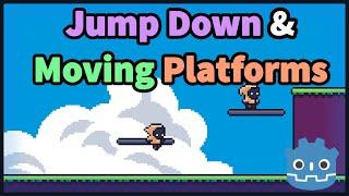 Jumping Down From Platforms & Moving Platforms In Godot 4