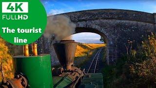 Full Journey On A Wood Fired Locomotive At South Tynedale Railway In Autumn [4k UHD]