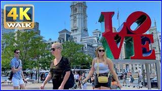 【4K】WALK  Love Park PHILADELPHIA Pennsylvania USA 4k video