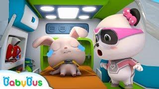 Super Panda Rescues Rabbit Momo | Super Panda Rescue Team | Firefighter Story | BabyBus Cartoon