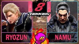 Tekken 8Ryozun (STEVE) VS Namu (KAZUYA)4K 60ᶠᵖˢ #tekken8