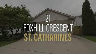  21 Foxhill Crescent, St. Catharines, ON