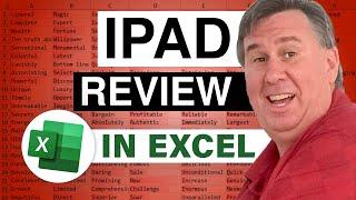 Excel - Excel for iPad Review by MrExcel - What Features are Supported? - Episode 1874