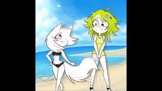 -Speed draw - summer, Yoxa and Lavra KIT #speedpaint #alightmotion #animation  #kitcommunity #gacha
