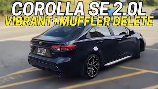 2022 Toyota Corolla SE 2.0L Exhaust Sound w/ VIBRANT BOTTLE RESONATOR & MUFFLER DELETE!