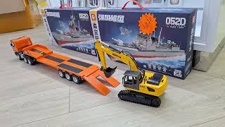 Unveiling the Huina 1319 Remote Control Flatbed Trailer And Excavator Set: Ultimate Construction Fun