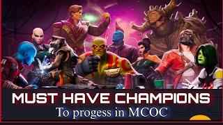 Must have Champions for Progress in MCOC - Marvel Contest of Champions