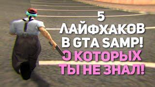 5 БАГОВ / ФИШЕК-ЛАЙФХАКОВ GTA SAMP О КОТОРЫХ ТЫ НЕ ЗНАЛ!