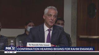 Former Chicago Mayor Rahm Emanuel testifies at confirmation hearing for Japanese ambassador post