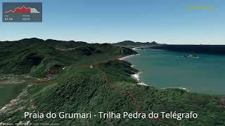 Praia do Grumari - Trilha Pedra do Telégrafo ∆ hiking trails ∆ 3d-trail.com/brazil/