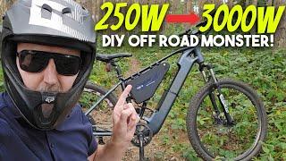 Upgrade your off road ebike into a 3000W monster in 30 minutes!!!