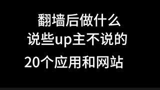 翻墙后做什么翻墙后看什么（上）＃20个必下应用和网站