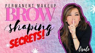 Permanent Makeup Brow Shaping / Mapping - 4 Secrets To Finding the Optimal Shape!