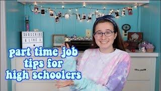 part time job tips for high school students & teens