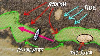 how to FIND and catch REDFISH EASILY - inshore saltwater fishing