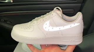 Nike Air Force 1 3M Swoosh Reflective shoes